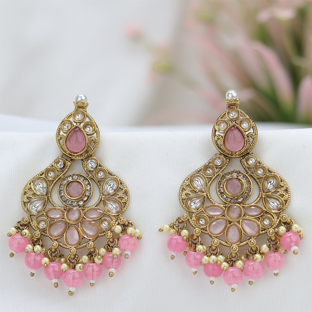 Short Brass Earring P4497