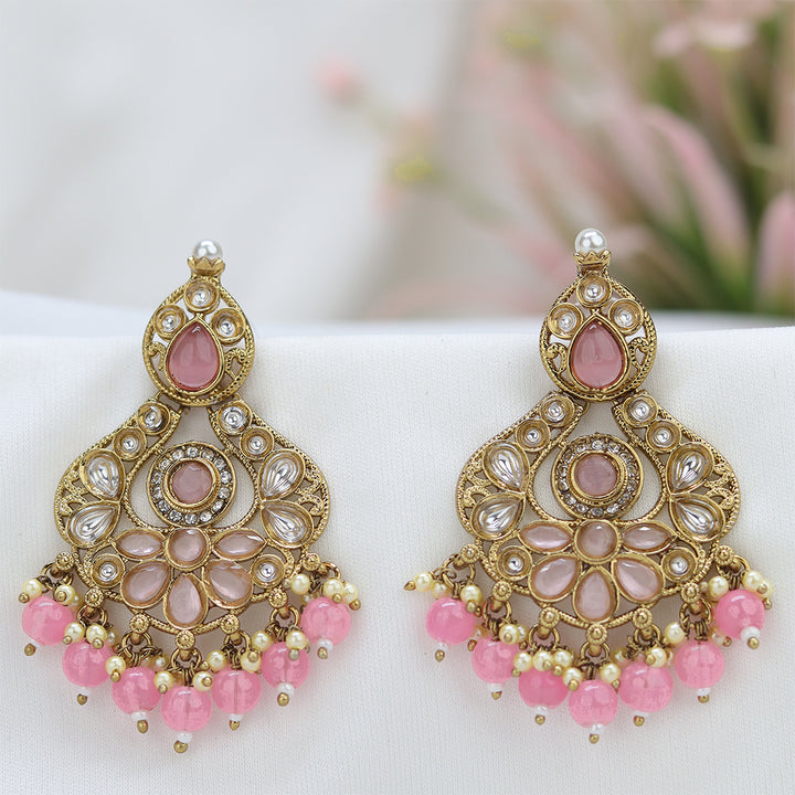 Short Brass Earring P4497