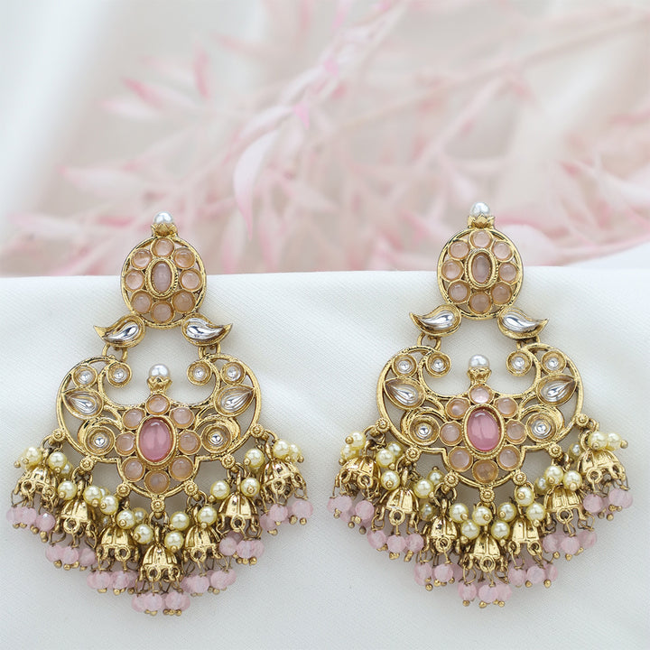 Short Brass Earring P4460