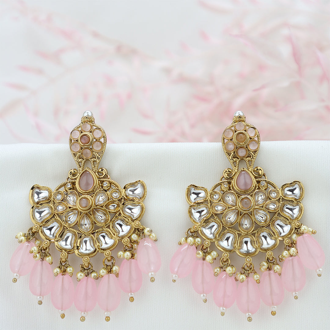 Short Brass Earring P4459