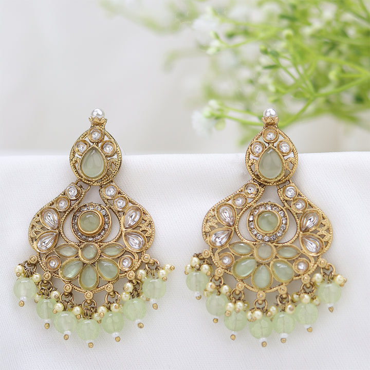 Short Brass Earring P4497