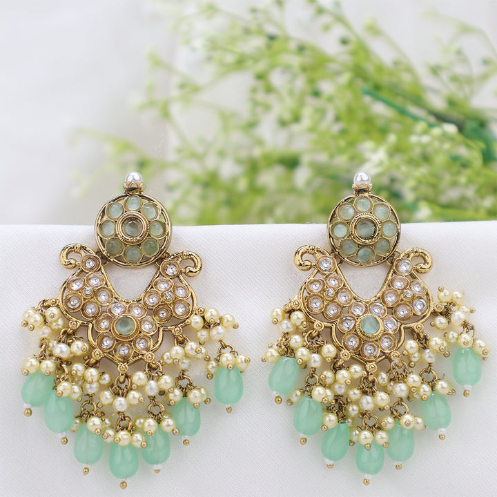 Short Brass Earring P4455