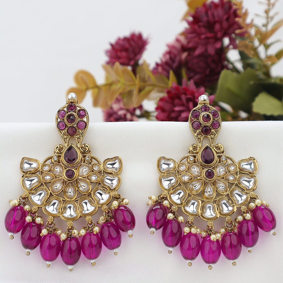 Short Brass Earring P4459