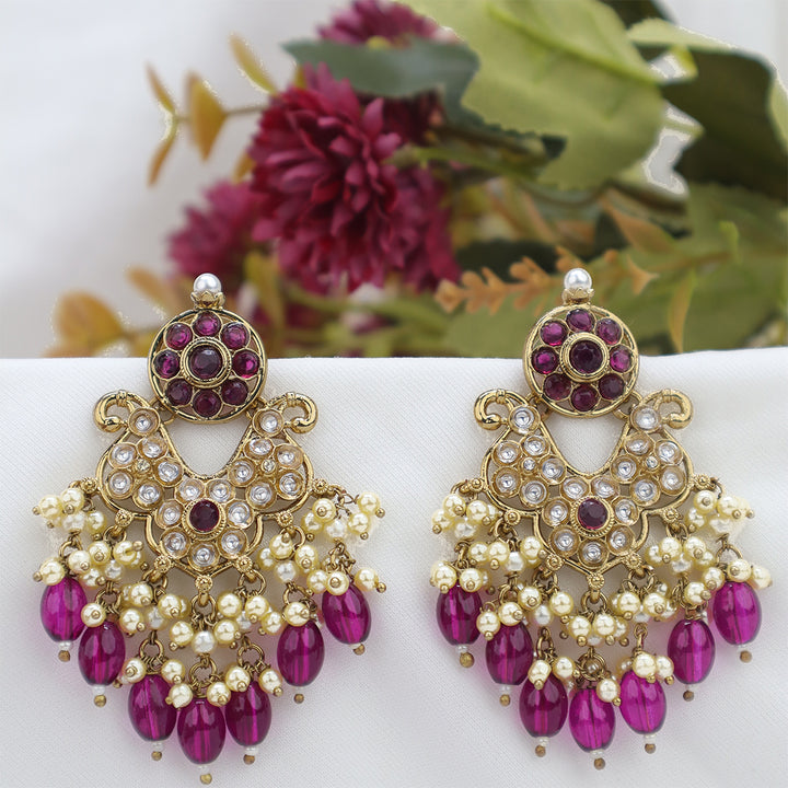 Short Brass Earring P4455