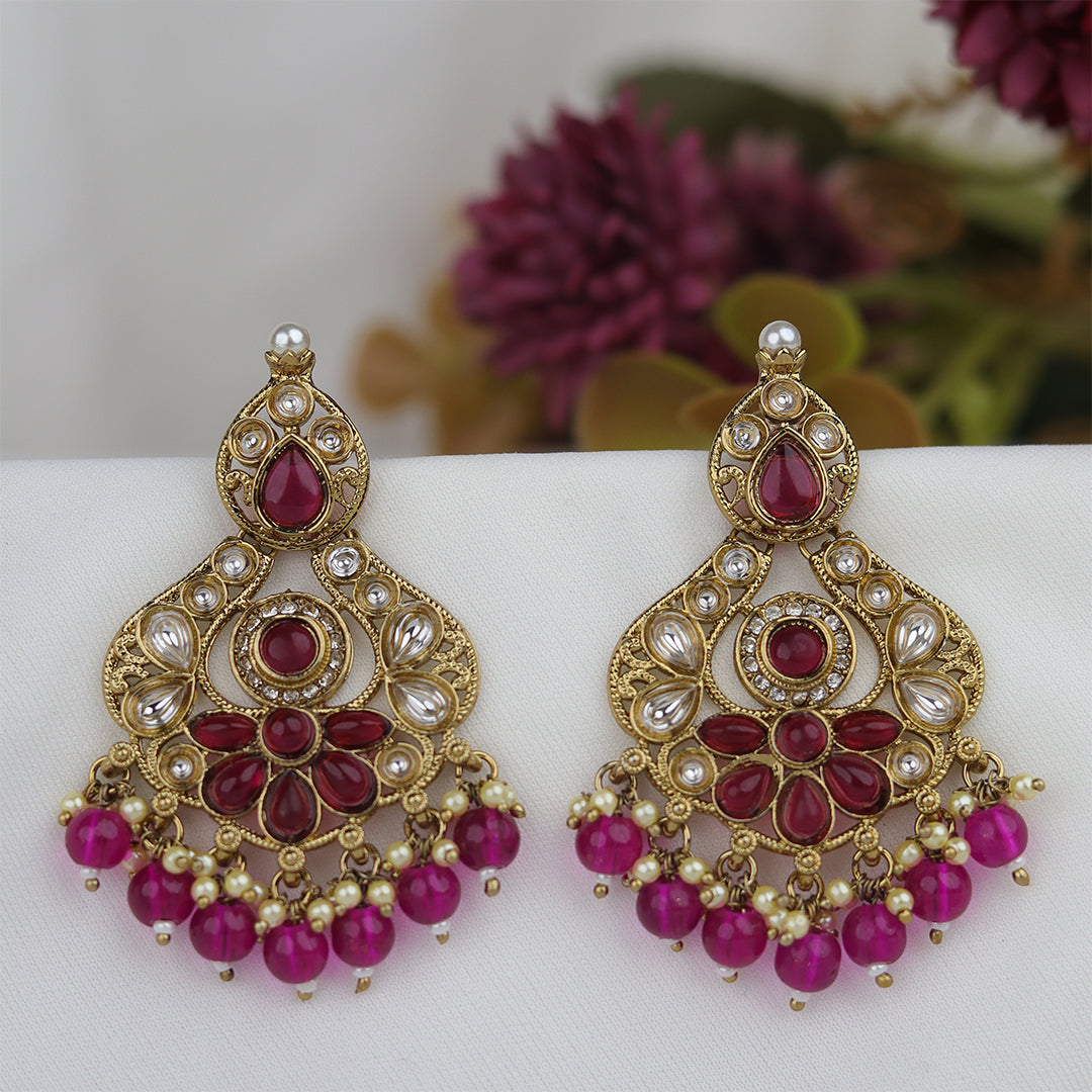 Short Brass Earring P4497