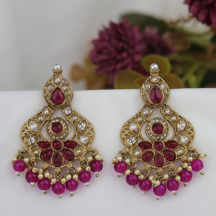 Short Brass Earring P4497