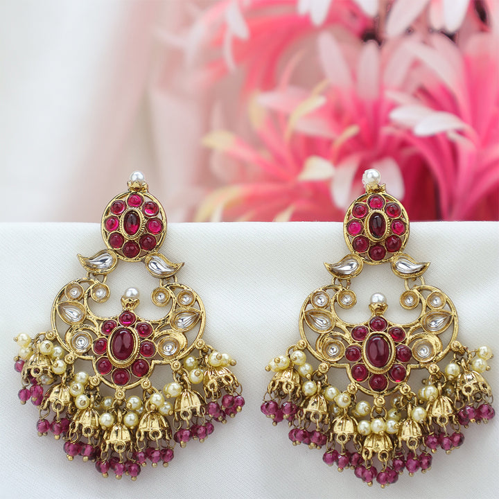 Short Brass Earring P4460