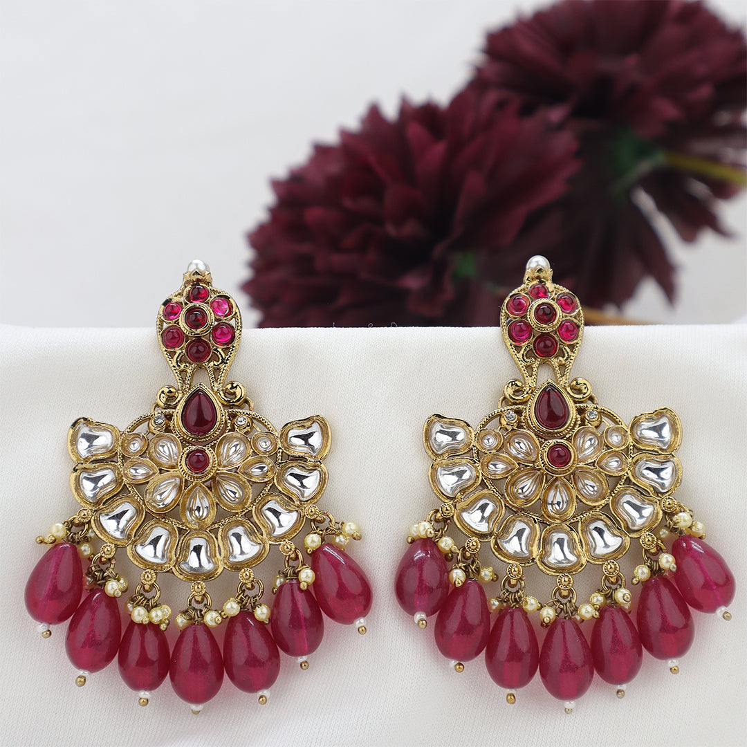 Short Brass Earring P4459