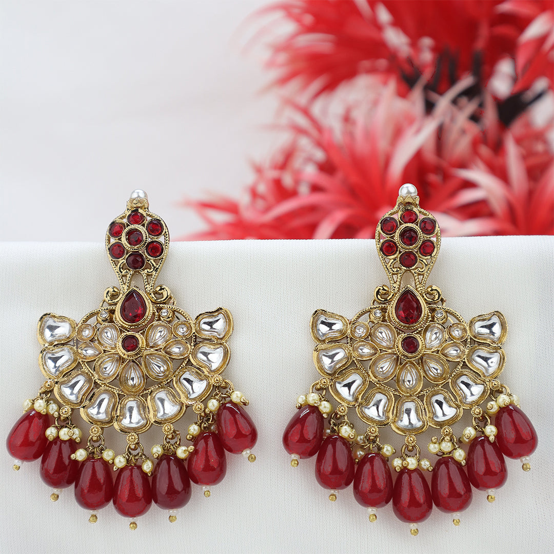 Short Brass Earring P4459