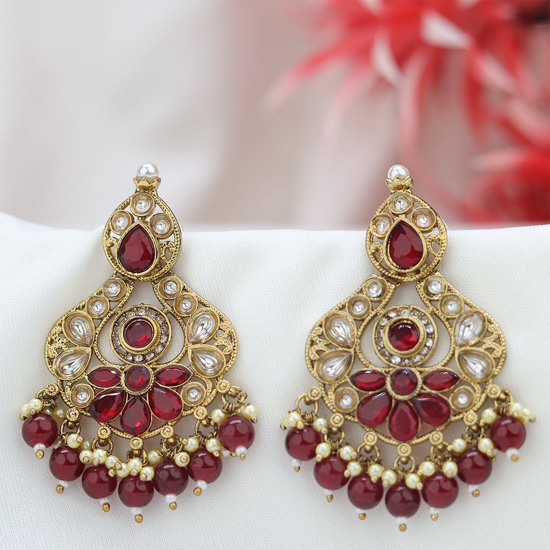 Short Brass Earring P4497