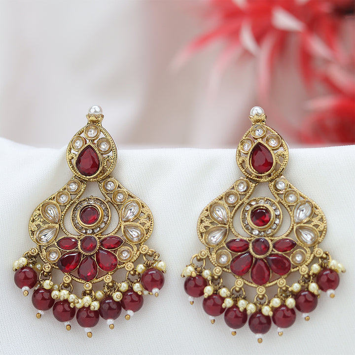 Short Brass Earring P4497