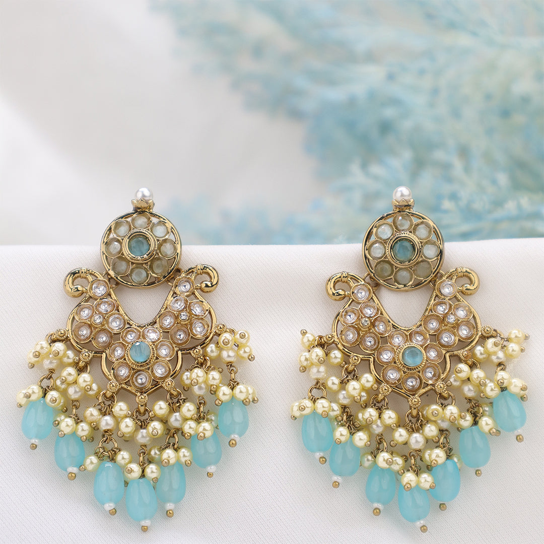Short Brass Earring P4455