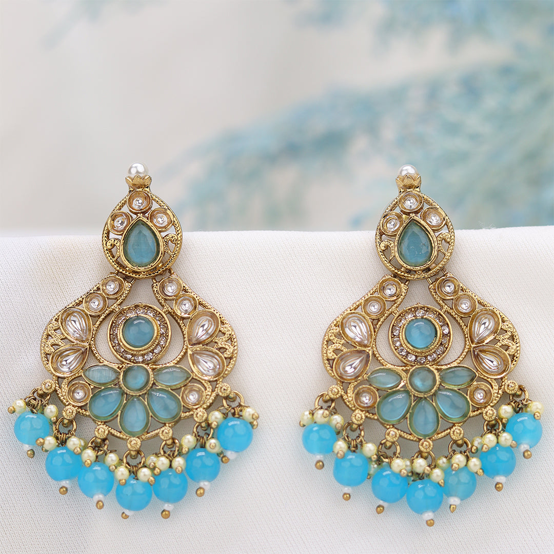Short Brass Earring P4497