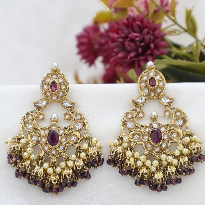 Short Brass Earring P4460