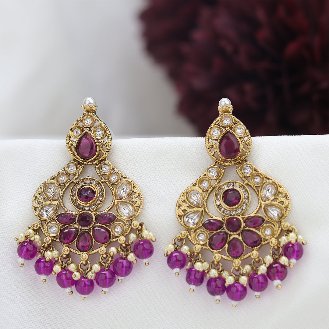 Short Brass Earring P4497