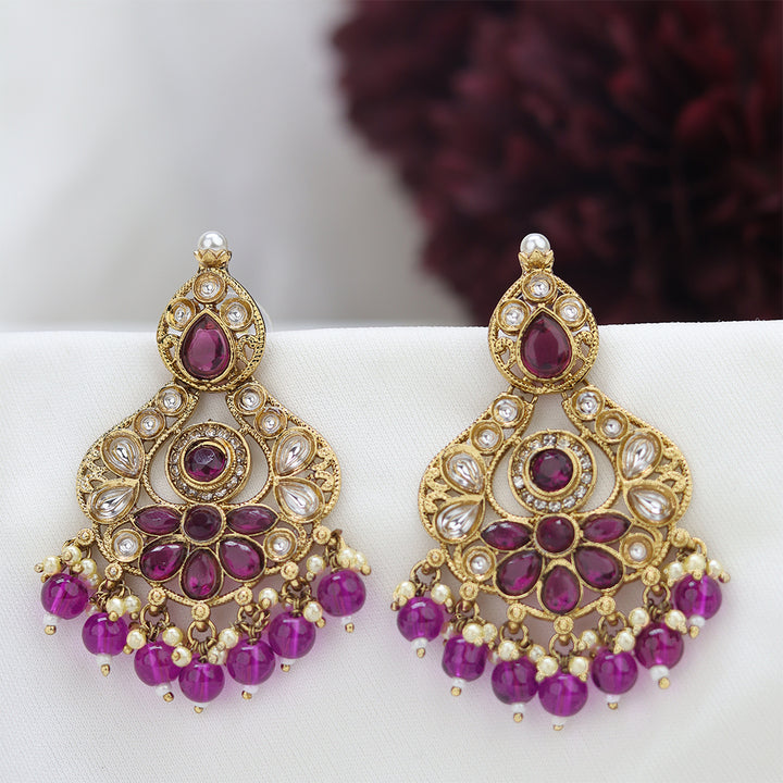 Short Brass Earring P4497