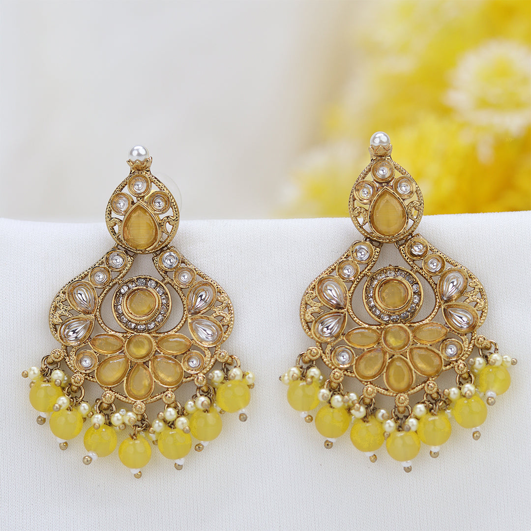 Short Brass Earring P4497