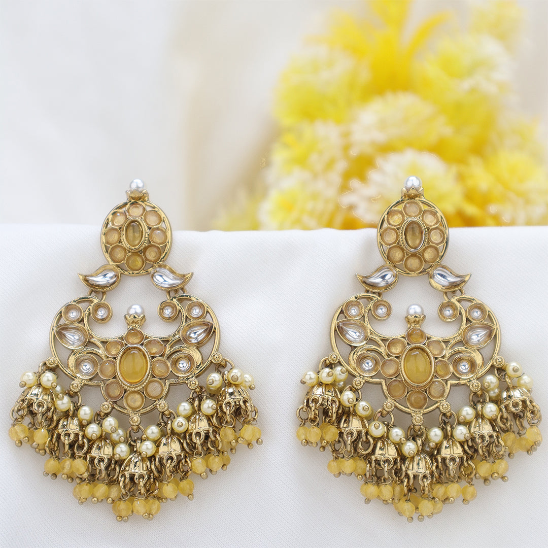 Short Brass Earring P4460