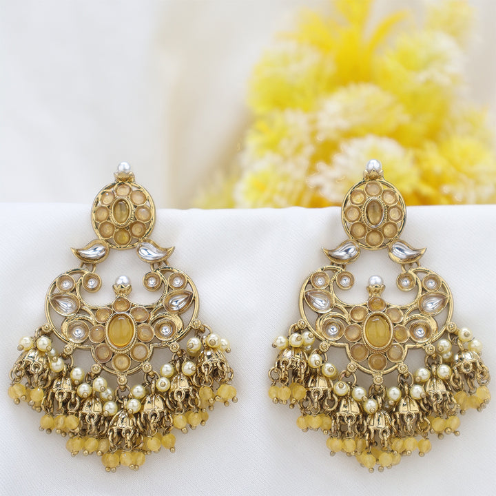 Short Brass Earring P4460