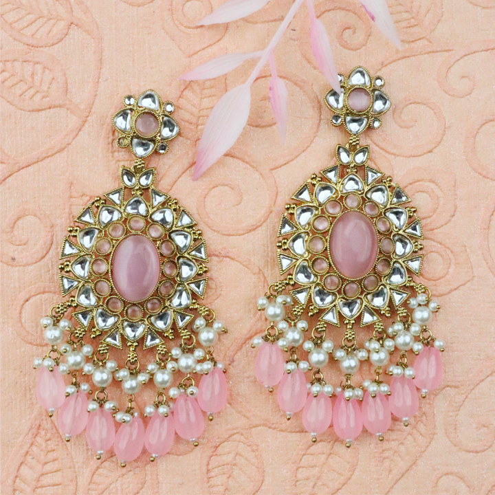 Long Brass Earring P4364